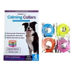MARBEN PETS - Pack 4 Collar Para Perro Con Feromonas Relajante Calmante