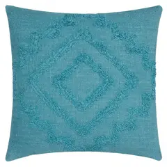 ATMOSPHERA - Cojín Decorativo Diseño Inca Algodón y Poliéster - Azul