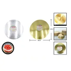 GENERICO - Bandeja Base Para Torta Redonda 40x5mm