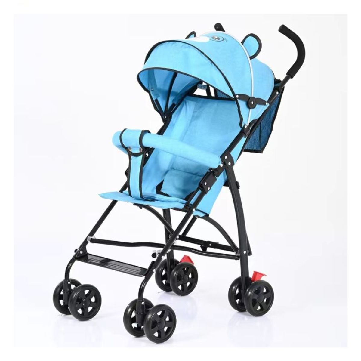 GENERICO - Coche Paragua De Bebé Osito Plegable Azul