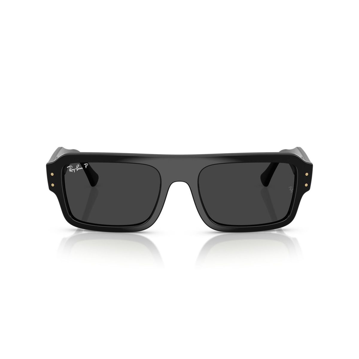 RAY BAN - Anteojos De Sol Ray-Ban Flacko Black Polar Black RB4454 Negro Unisex