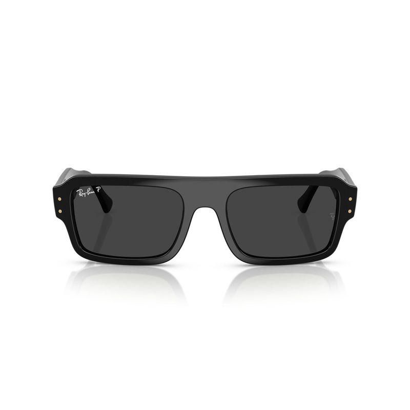 RAY BAN - Anteojos De Sol Ray-Ban Flacko Black Polar Black RB4454 Negro Unisex