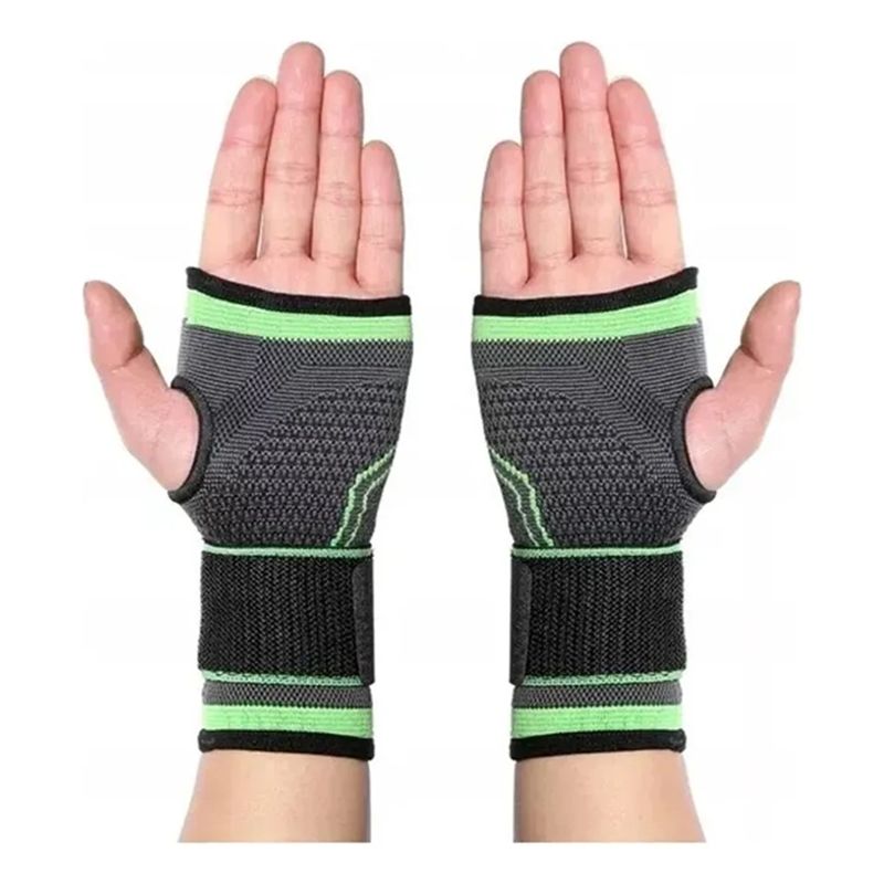 GENERICO - X2 Muñequera Elastica Deportiva Soporte Muñequera Velcro