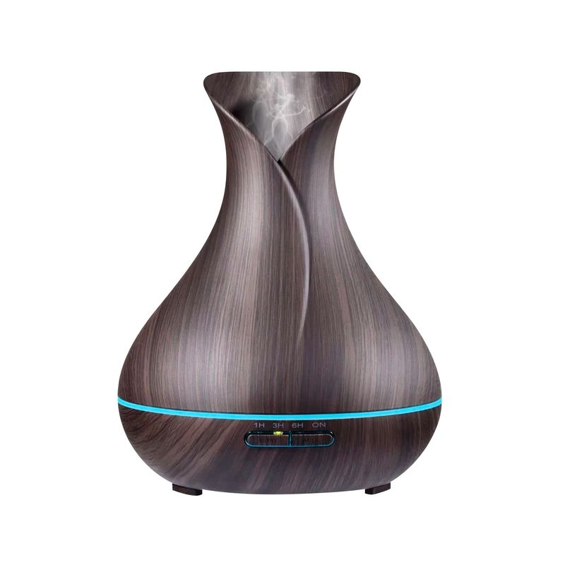 GENERICO - Difusor De Aromas Humidificador PVT 500 ML Apagado Automatico con Temporizador