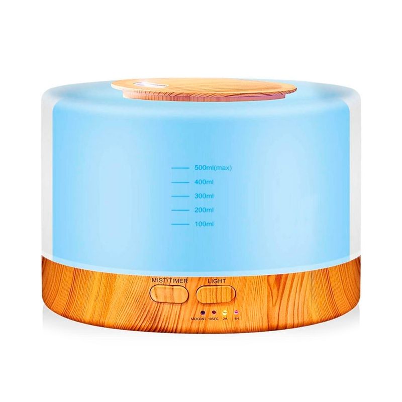 GENERICO - Difusor De Aromas Humidificador Holdmay 500 ML con Colores LED