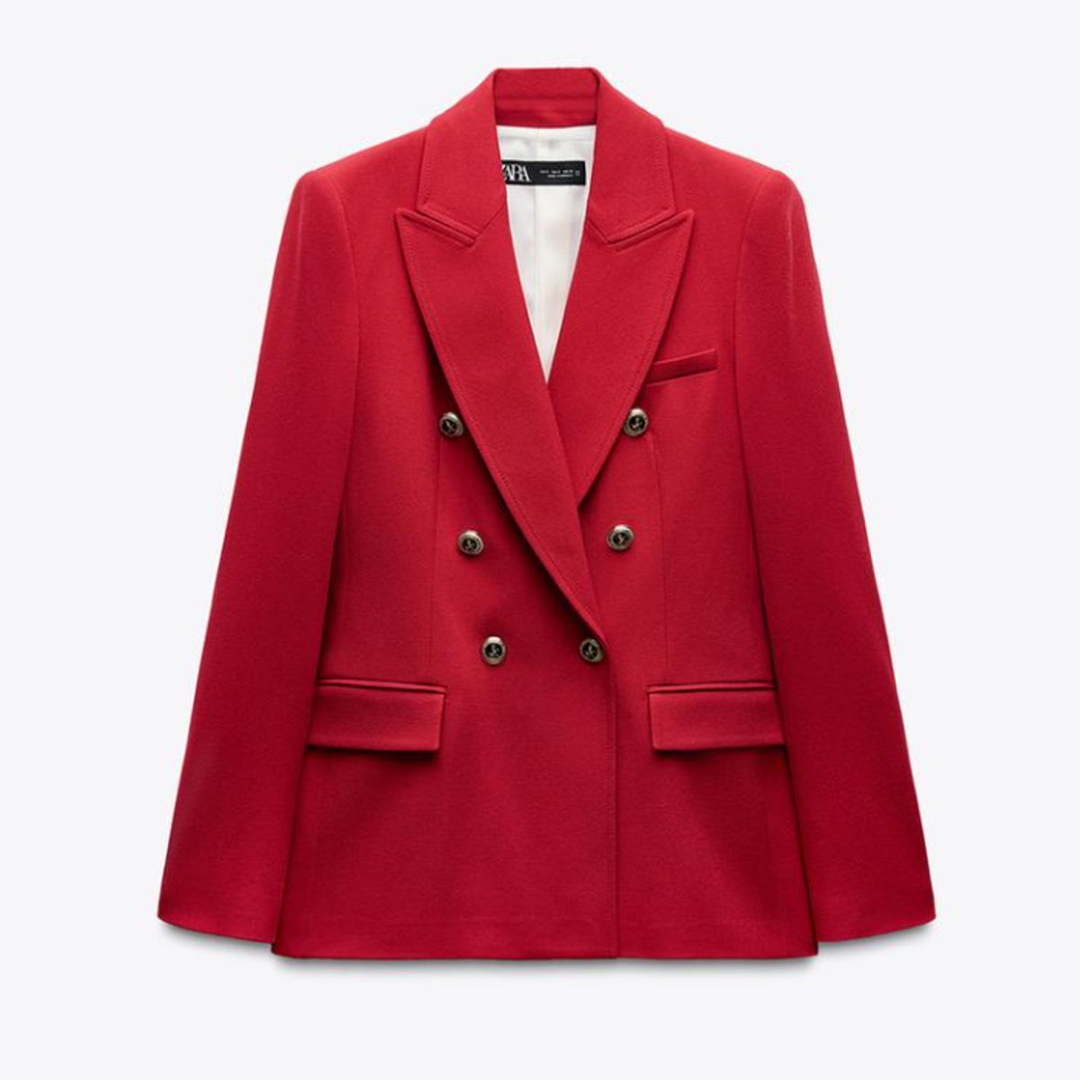 VELVET - Blazer Begoña Entalle Cruzada Rojo  Mujer