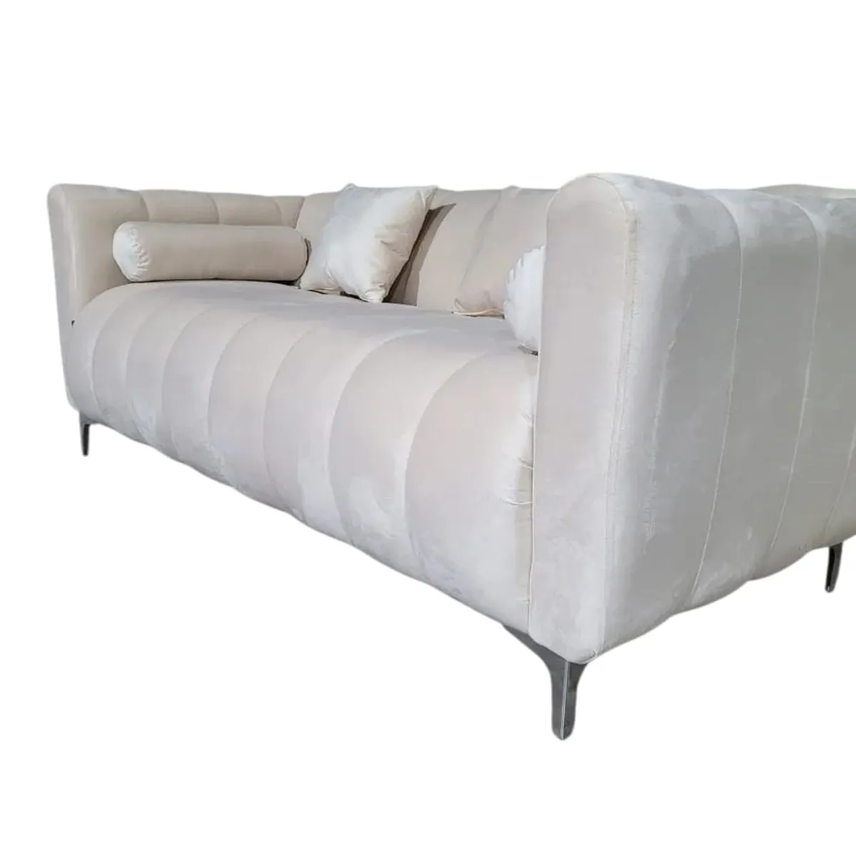 GENERICO - Sofa Martins 20 / 2 mts, Felpa Crudo