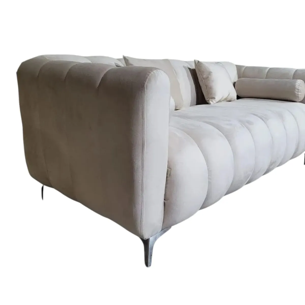 GENERICO - Sofa Martins 20 / 2 mts, Felpa Crudo