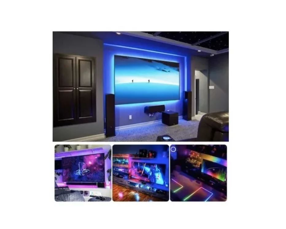 GENERICO Cinta Tira 5 metros Led Rgb Tv Usb Incluye Control Remoto
