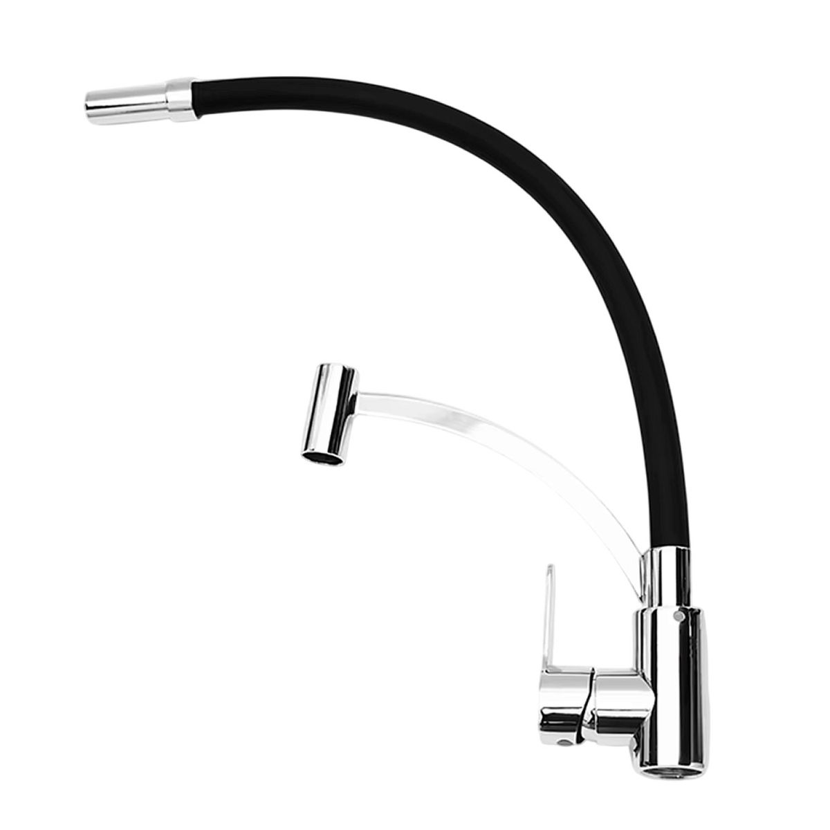 Llave Monomando Lavaplatos Cromada Flexible y Giratoria Deluxe, marca MUNDO ONLINE - Foto Principal