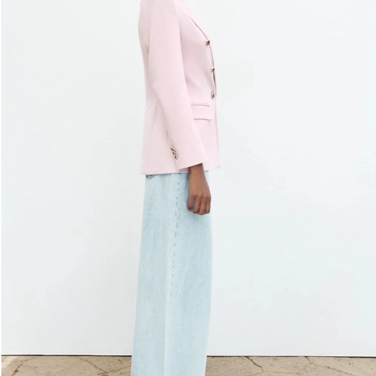 VELVET - Blazer Begoña Entalle Cruzada Rosada  Mujer