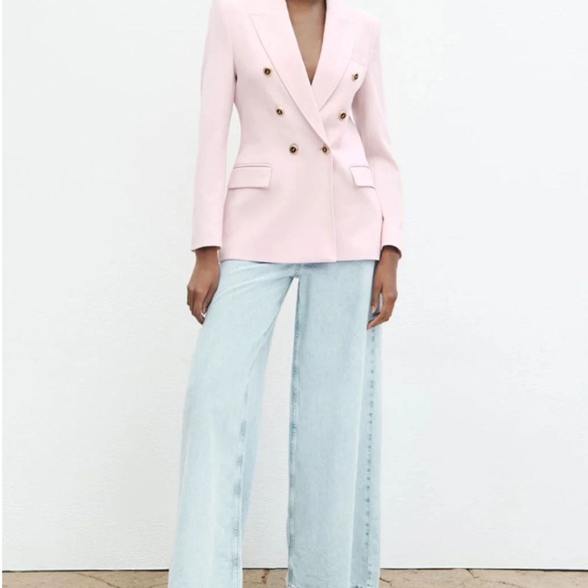 VELVET - Blazer Begoña Entalle Cruzada Rosada  Mujer