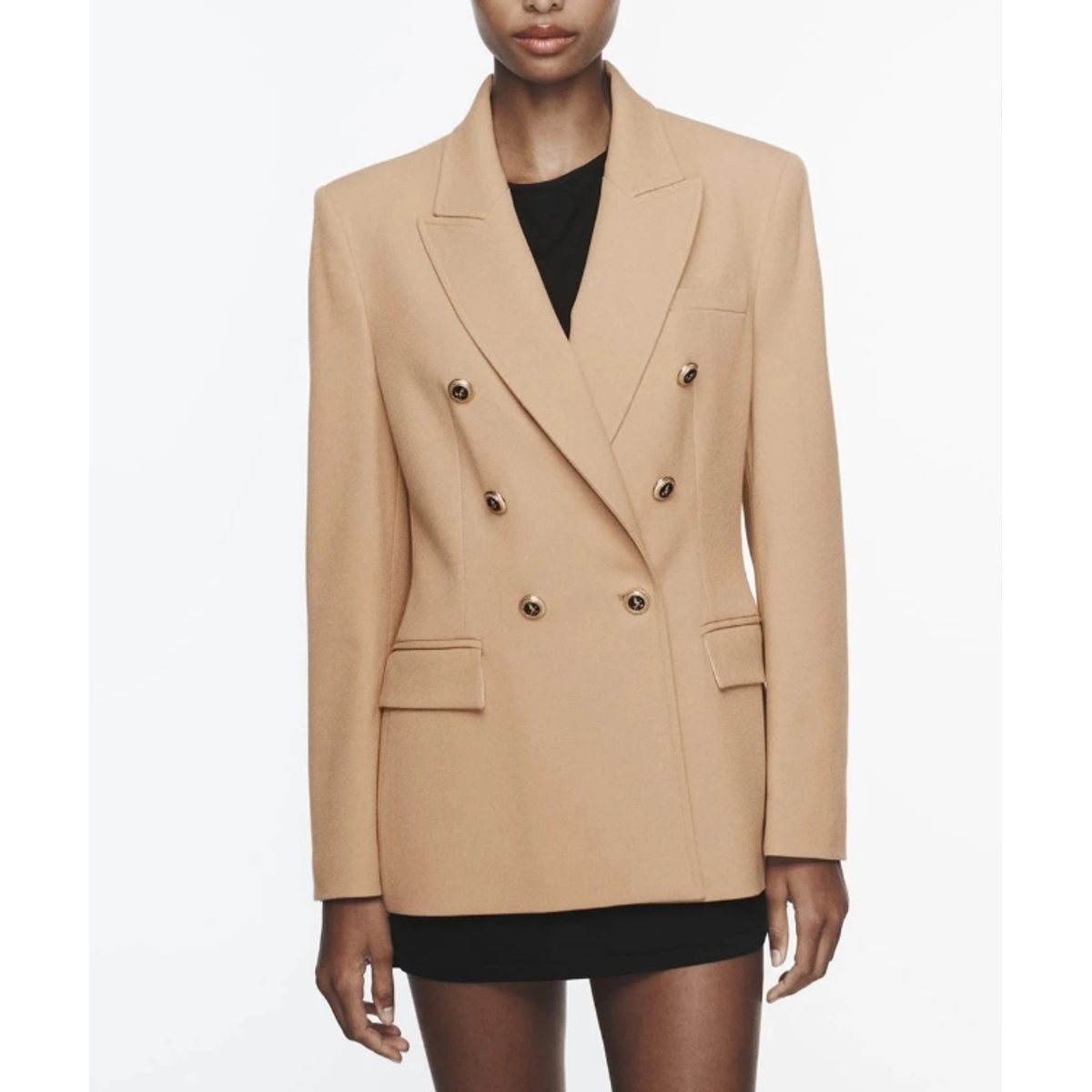 VELVET - Blazer Begoña Entalle Cruzada Beige Mujer