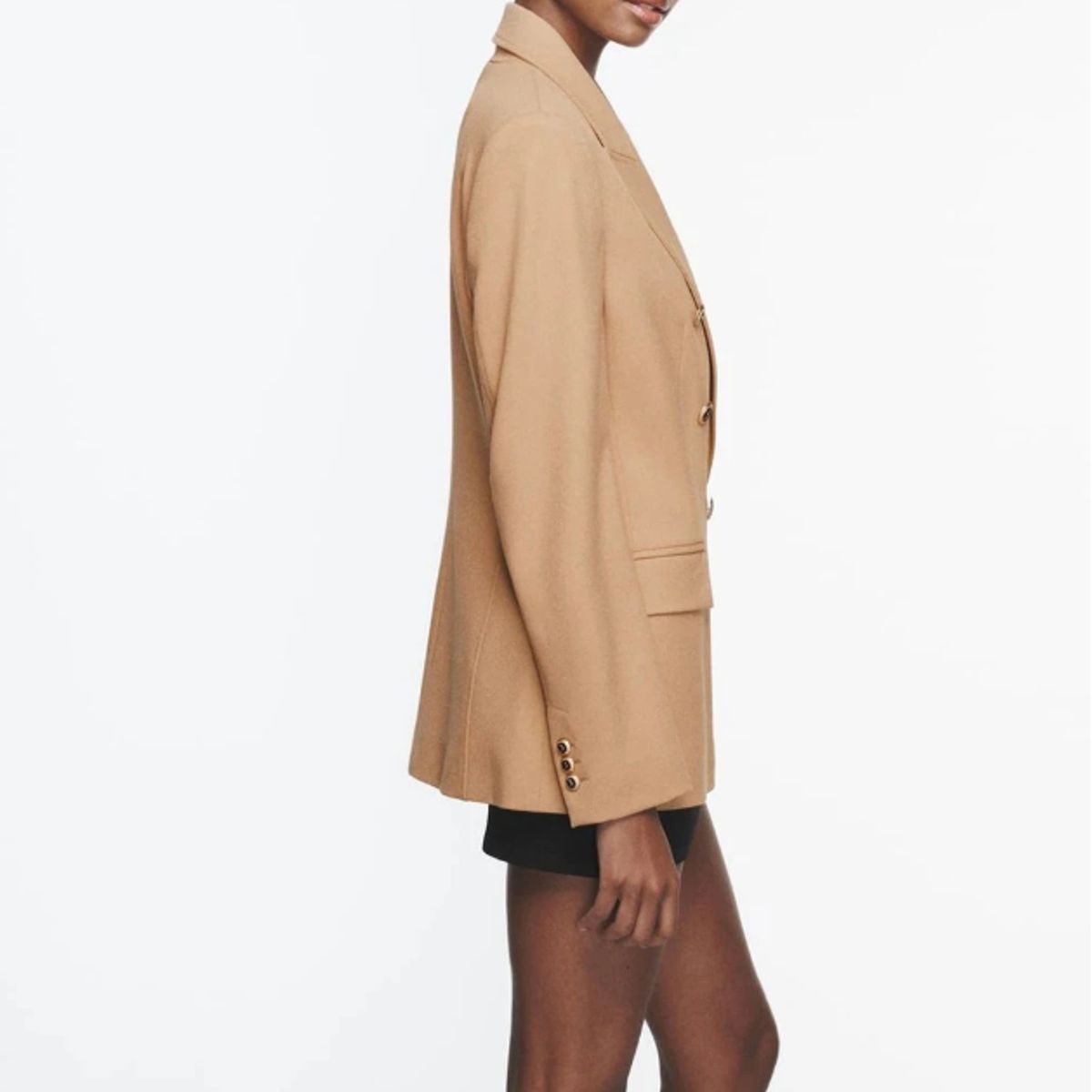 VELVET - Blazer Begoña Entalle Cruzada Beige Mujer