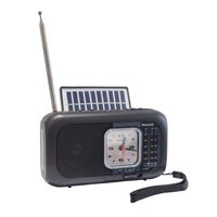 Radio Portátil Recargable con Panel Solar Bt PLCICX66