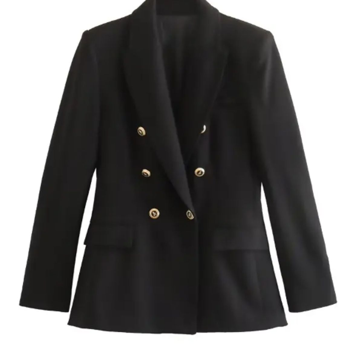 VELVET - Blazer Florencia Entallada Hombreras Negro Mujer