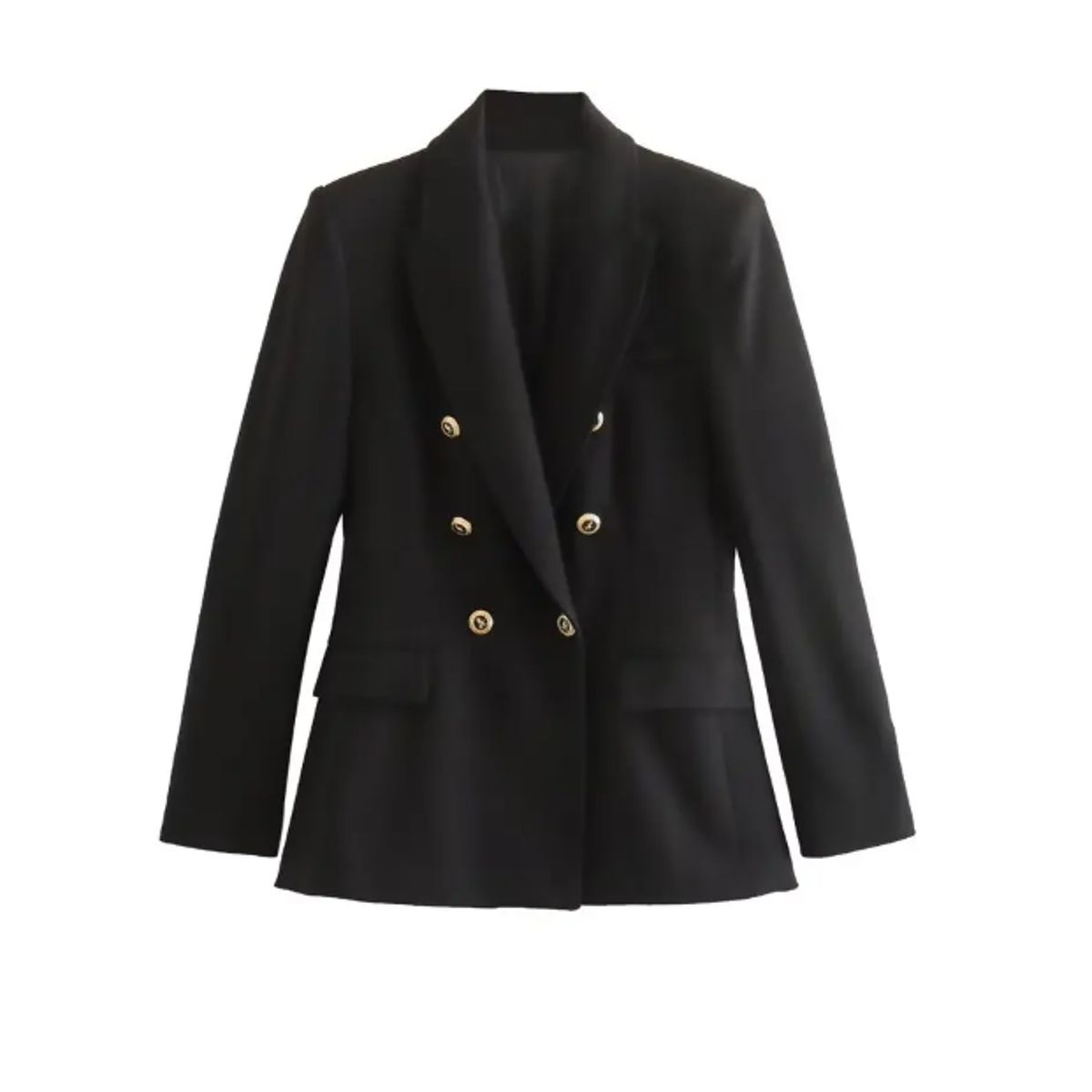 VELVET - Blazer Florencia Entallada Hombreras Negro Mujer