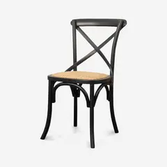 JAVIMATE - Silla Crossback Madera Negra