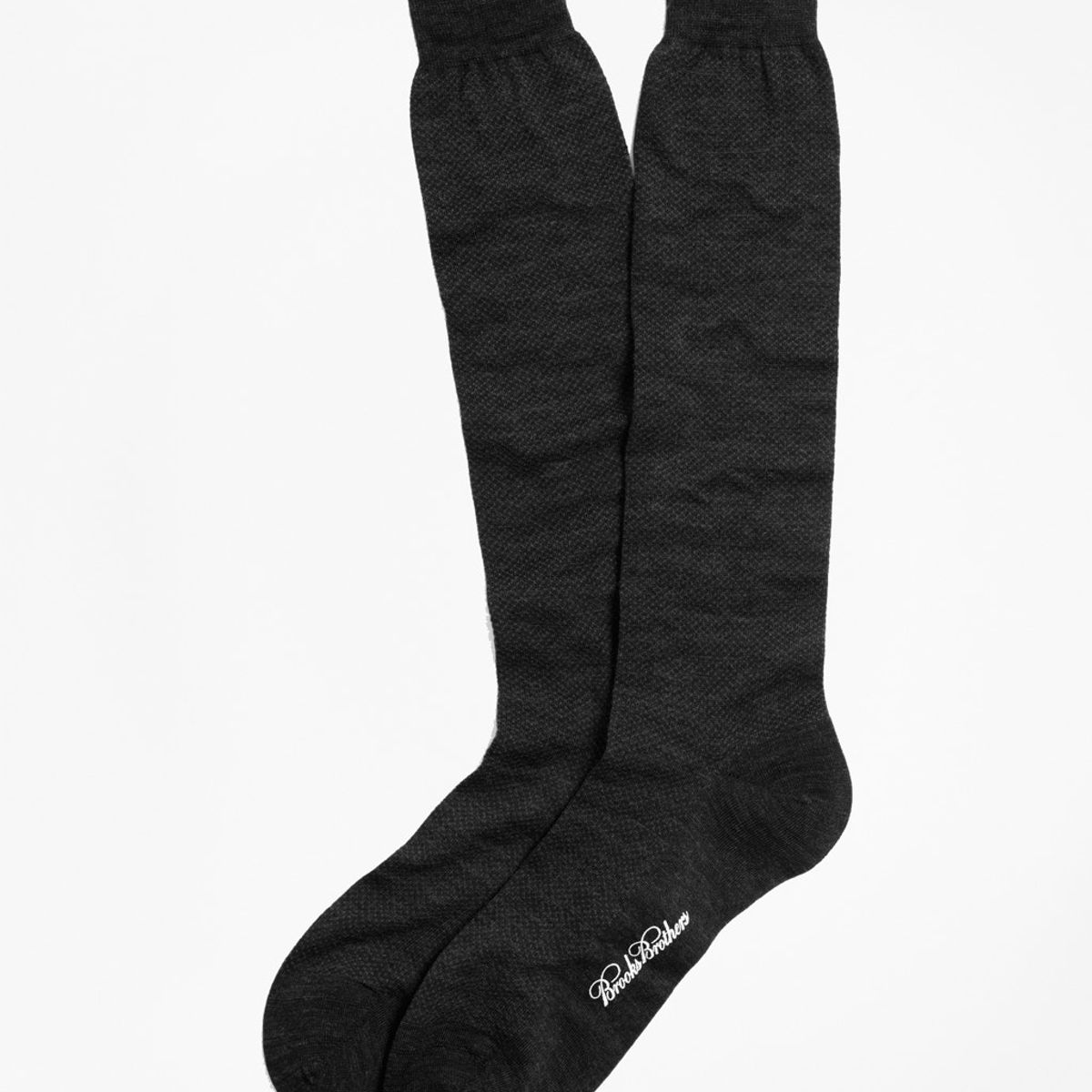 BROOKS BROTHERS - Calcetines Hombre Merino Wool Mini Dot Over-The-Calf Negro