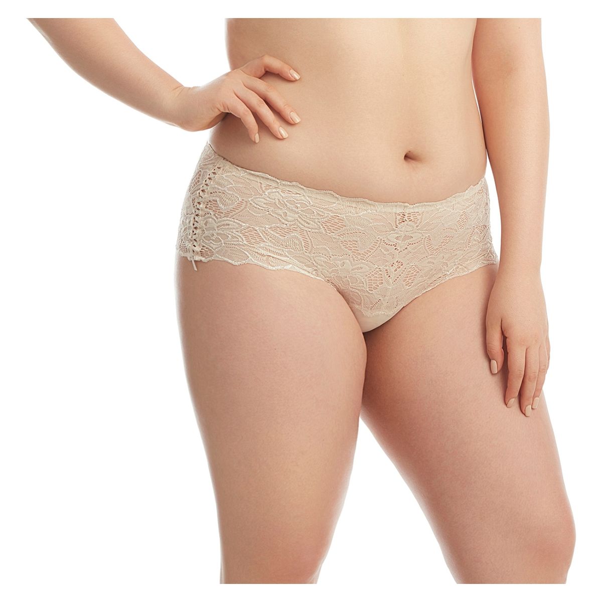 FLORES - Pantaleta Con Encaje Mujer Flores