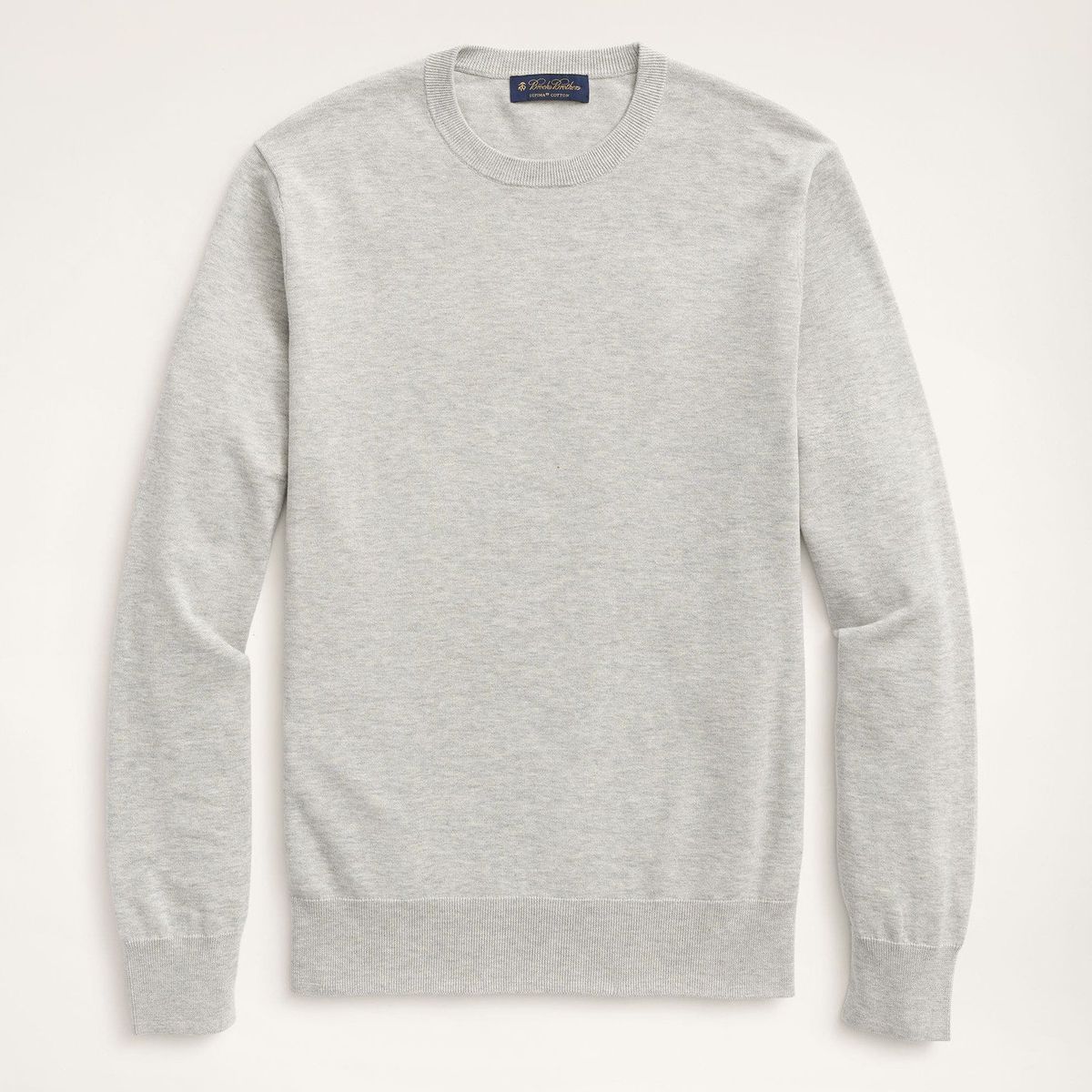 BROOKS BROTHERS - Sweater Hombre Swt Supima Ctn Crew Gris