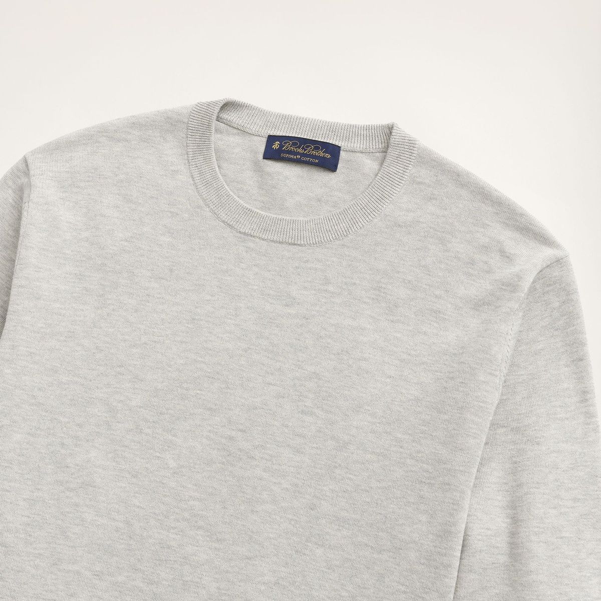 BROOKS BROTHERS - Sweater Hombre Swt Supima Ctn Crew Gris