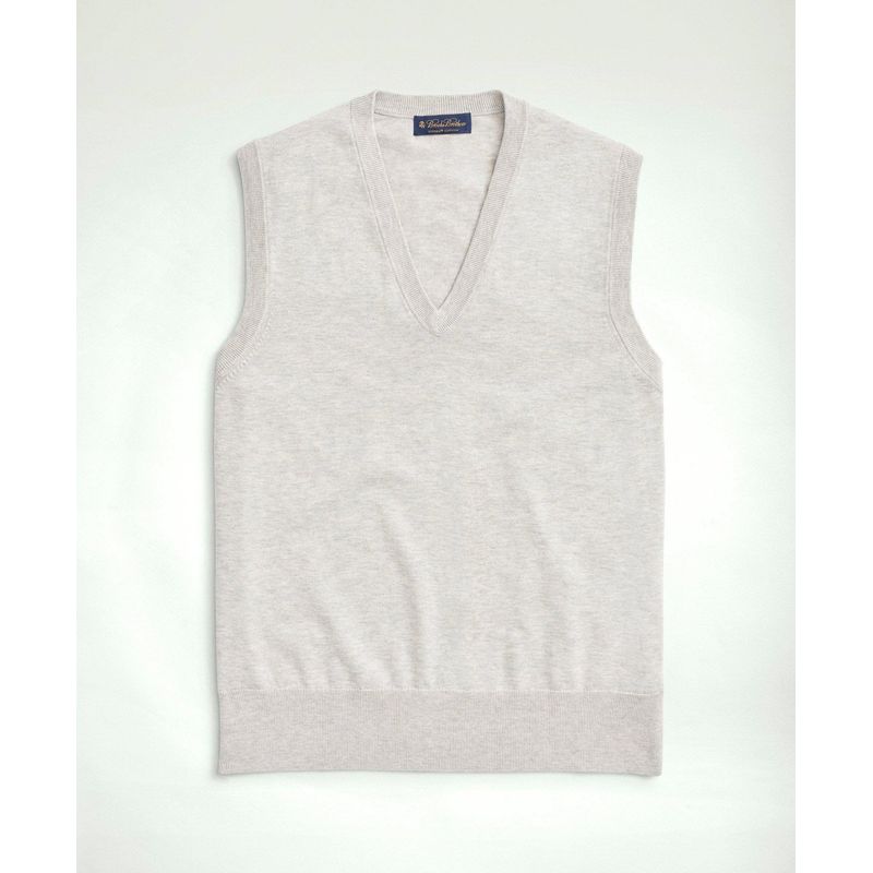 BROOKS BROTHERS - Sweater Hombre Supima Cotton Sweater Vest Gris