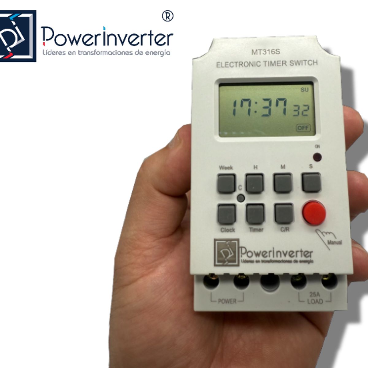 GENERICO - Timer Digital Programable 220vac25a 1s - Alta Calidad - Timbre