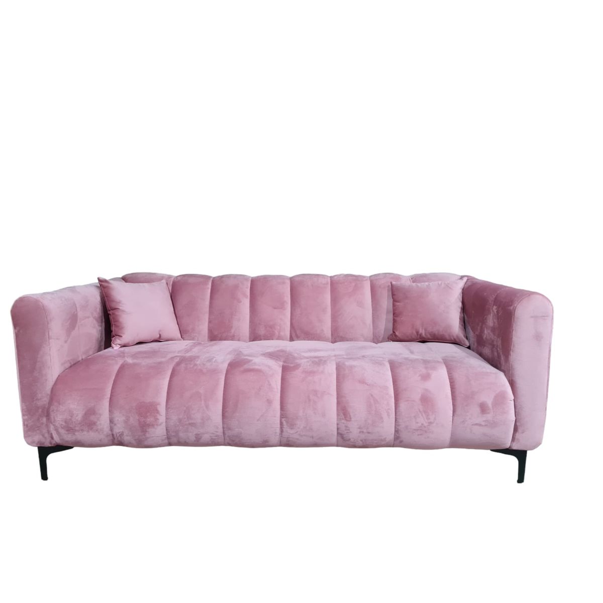 GENERICO - Sofa Martins 20 / 2 mts, Felpa Palo rosa Oscuro