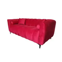 GENERICO - Sofa Martins 20 / 2 mts, Felpa Rojo