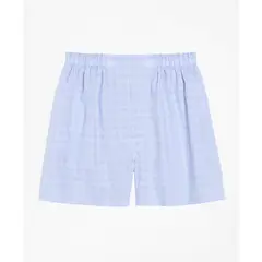 BROOKS BROTHERS - Boxer Hombre Traditional Fit Glen Plaid Celeste