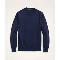 BROOKS BROTHERS - Sweater Hombre Supima Cotton Crewneck Sweater Azul