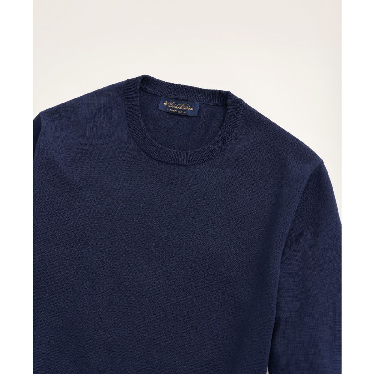 BROOKS BROTHERS - Sweater Hombre Supima Cotton Crewneck Sweater Azul