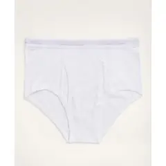 BROOKS BROTHERS - Ropa Interior Hombre Supima Cotton Briefs-3 Pack Blanco