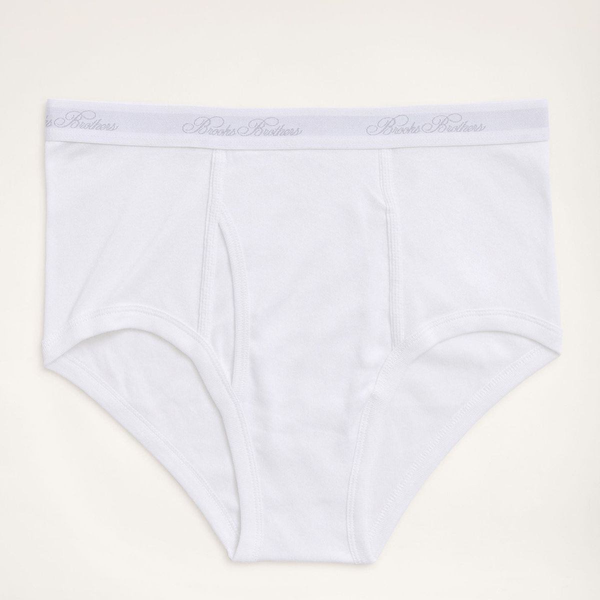 BROOKS BROTHERS - Ropa Interior Hombre Supima Cotton Briefs-3 Pack Blanco