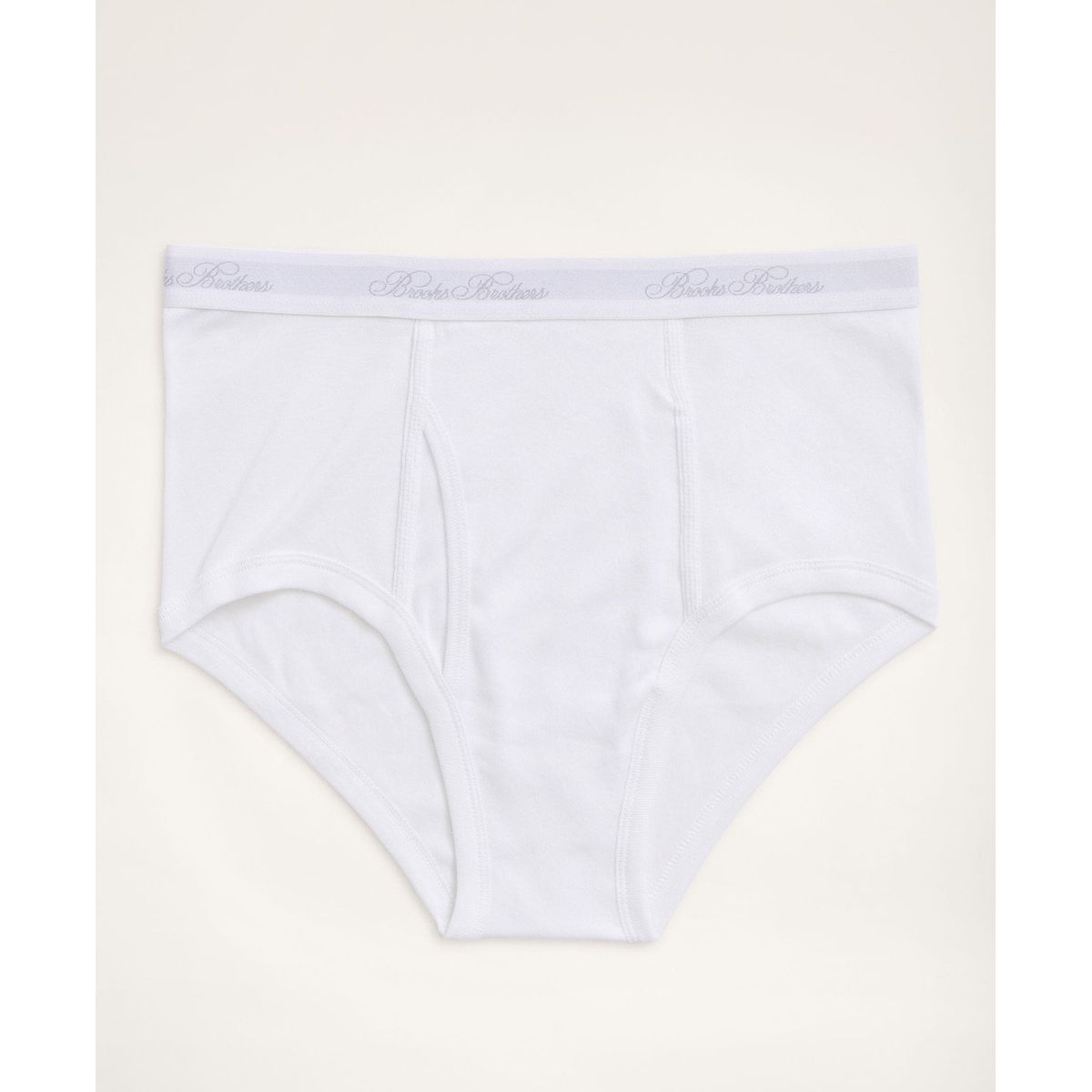 BROOKS BROTHERS - Ropa Interior Hombre Supima Cotton Briefs-3 Pack Blanco