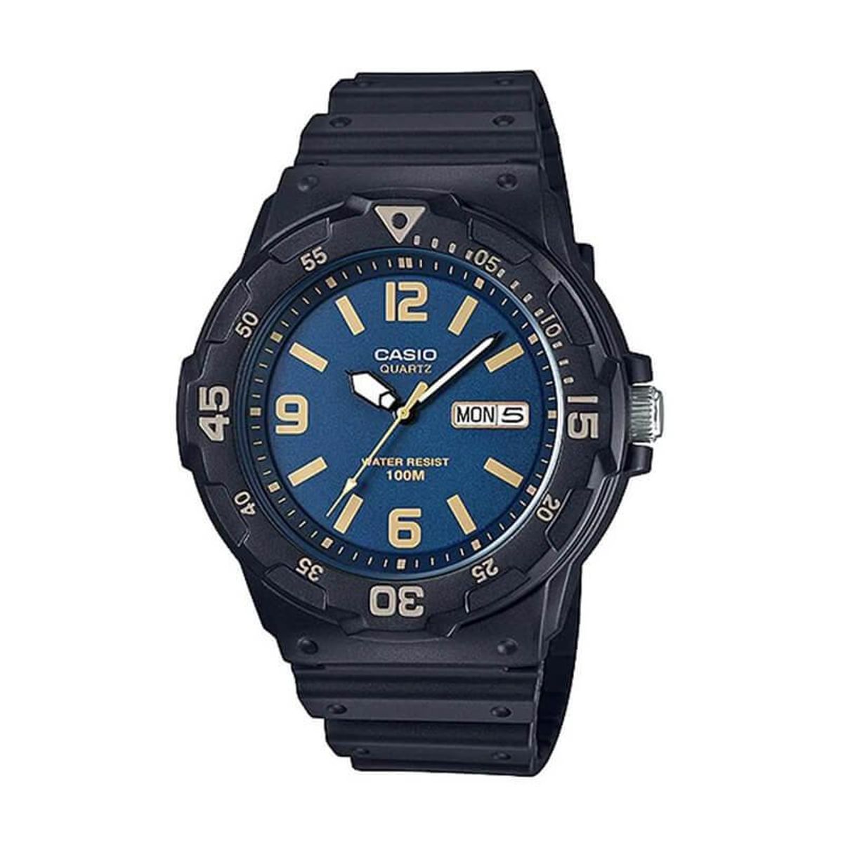 CASIO - reloj casio mrw200h-2b3 hombre analogo sumergible