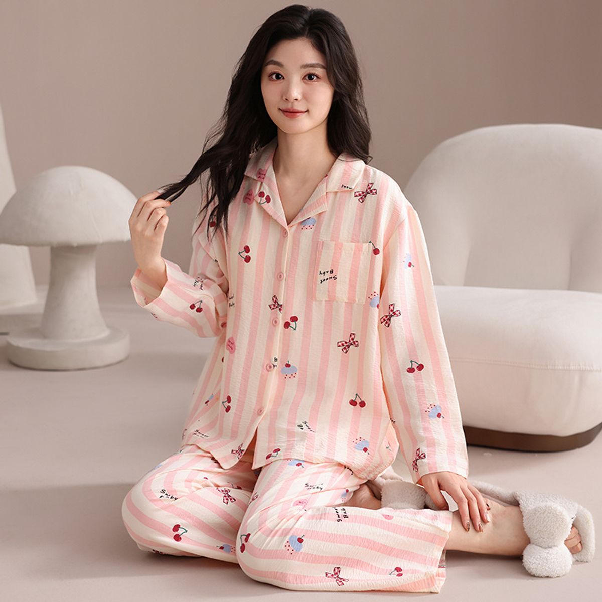VELVET - Pijama Rose Rose  Mujer