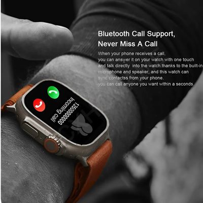 Imagen 2 del producto Reloj Inteligente SmartWatch T800 Ultra 1.99 Carga Inalambrica Negro