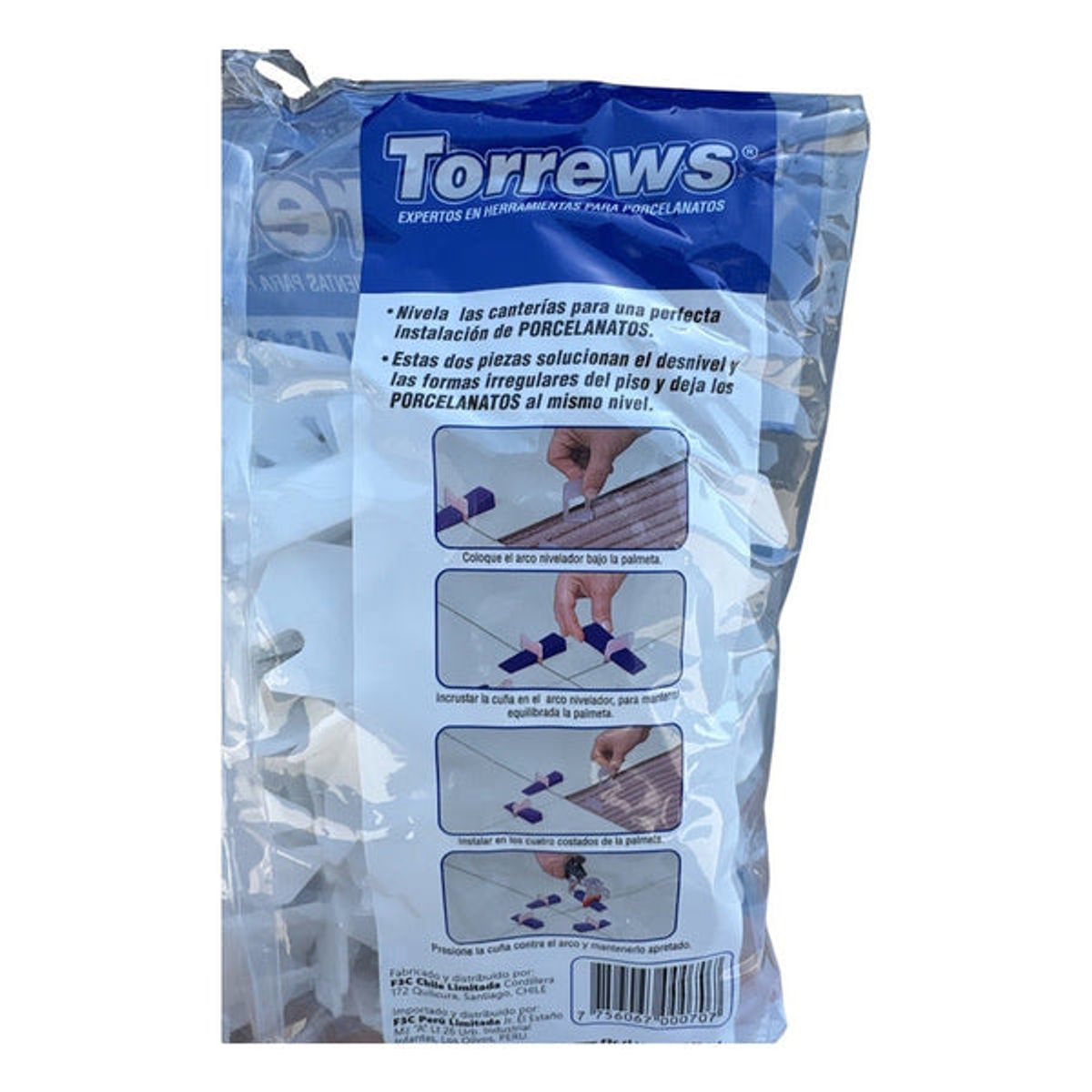 GENERICO - Clips Separador Nivelación Cerámica 1.5mm x 100 Unidades