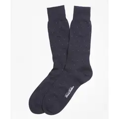 BROOKS BROTHERS - Calcetines Hombre Merino Wool Big Dot Crew Socks Azul