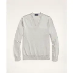 BROOKS BROTHERS - Sweater Hombre Supima Cotton V-Neck Sweater Gris