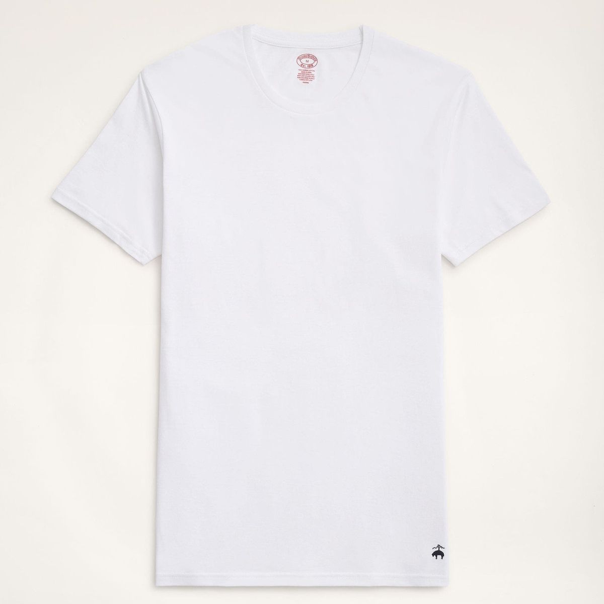 BROOKS BROTHERS - Camiseta Hombre Supima Crewneck Undershirt-3 Pack Blanco