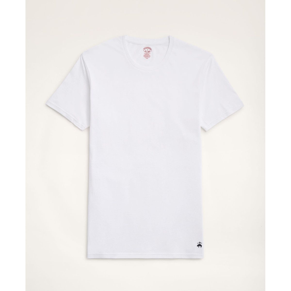 BROOKS BROTHERS - Camiseta Hombre Supima Crewneck Undershirt-3 Pack Blanco