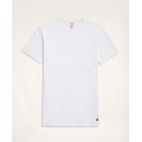 Camiseta Hombre Supima Crewneck Undershirt-3 Pack Blanco