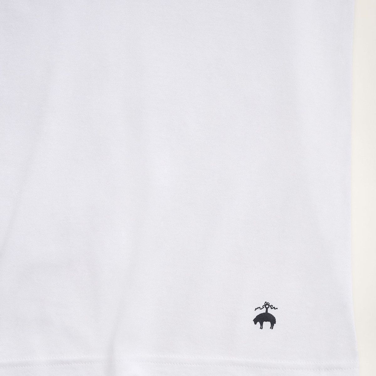 BROOKS BROTHERS - Camiseta Hombre Supima Crewneck Undershirt-3 Pack Blanco