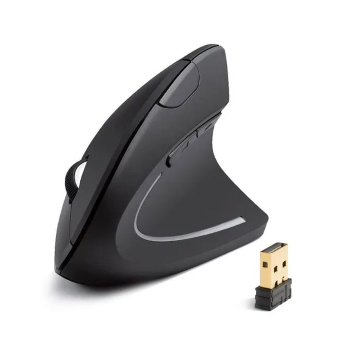 GENERICO - Mouse Inalámbrico con Batería Integrada Vertical Ergonómico