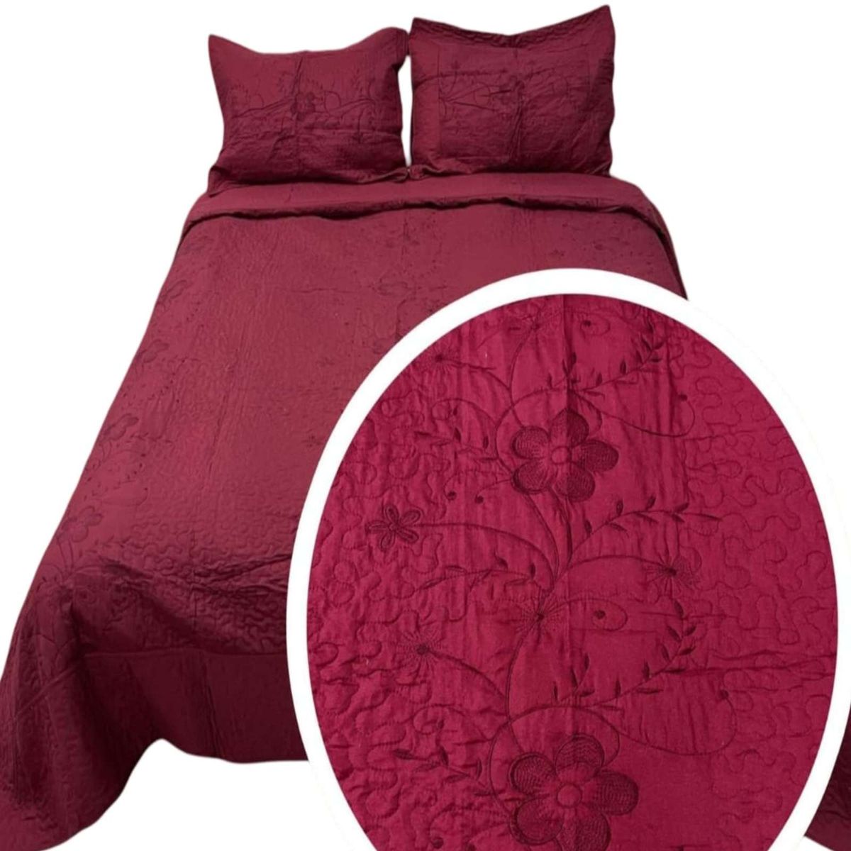 GENERICO - CUBRECAMA KING - SUPER KING BORDADO