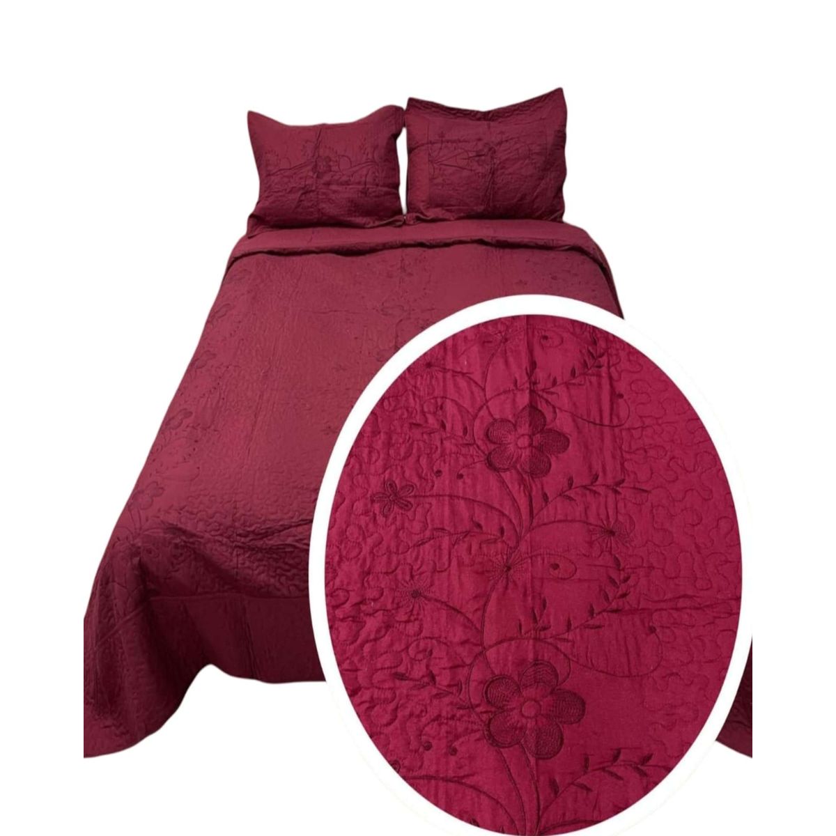 GENERICO - CUBRECAMA KING - SUPER KING BORDADO