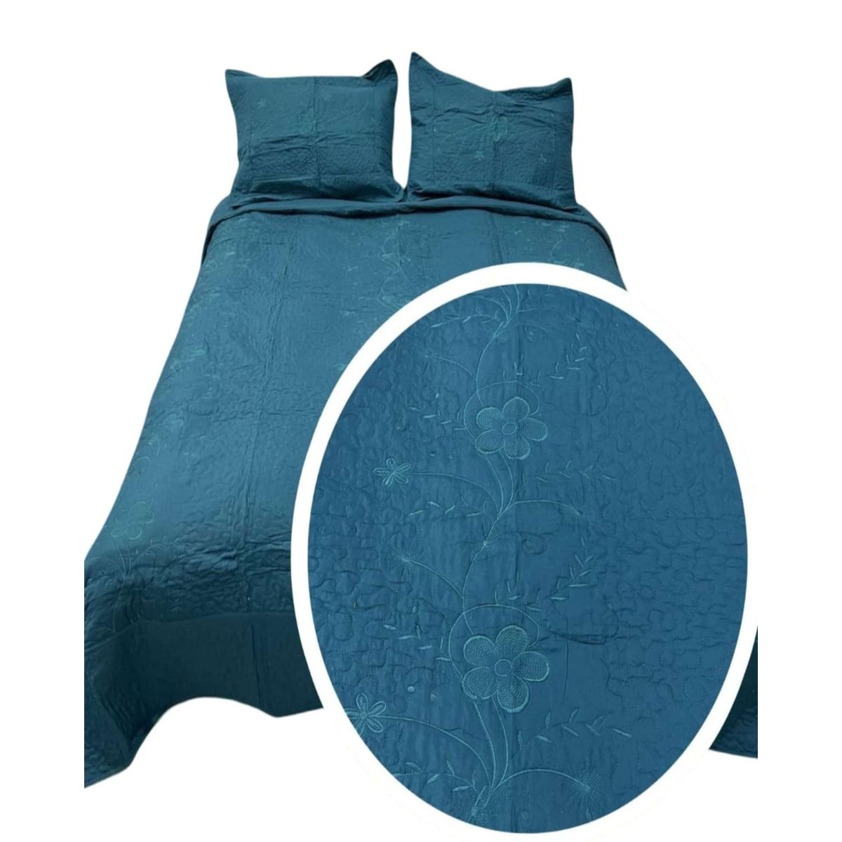 GENERICO - CUBRECAMA KING - SUPER KING BORDADO